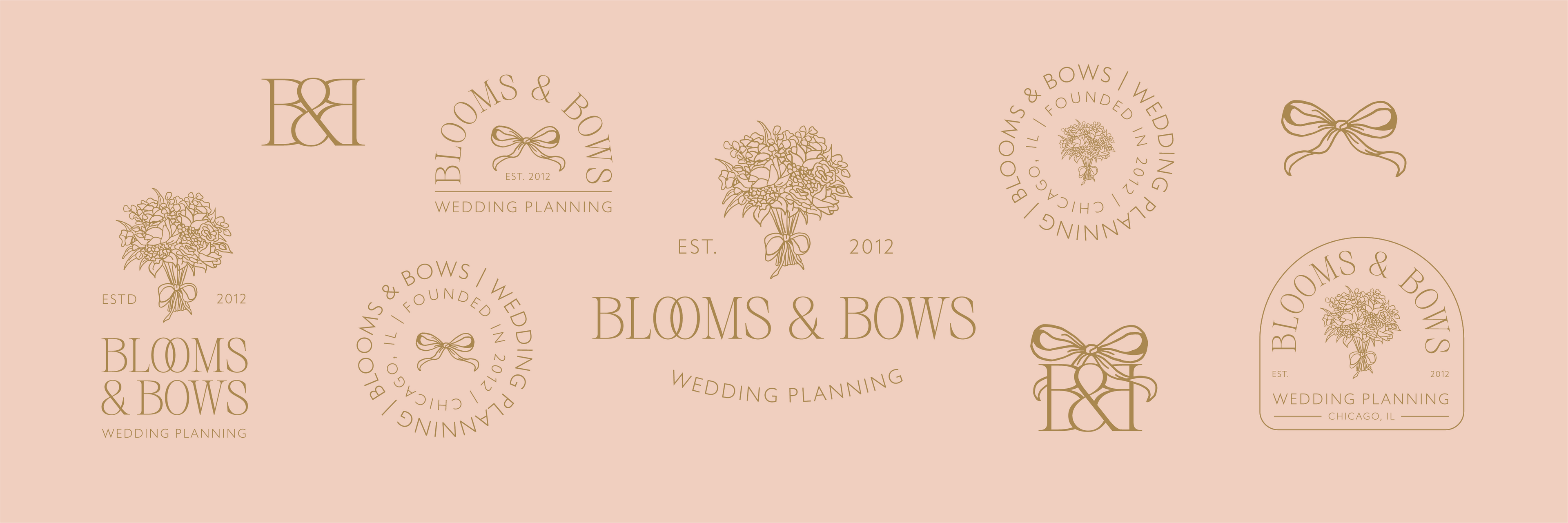 Semi-custom brand identity kit for small business branding, brand and logo design