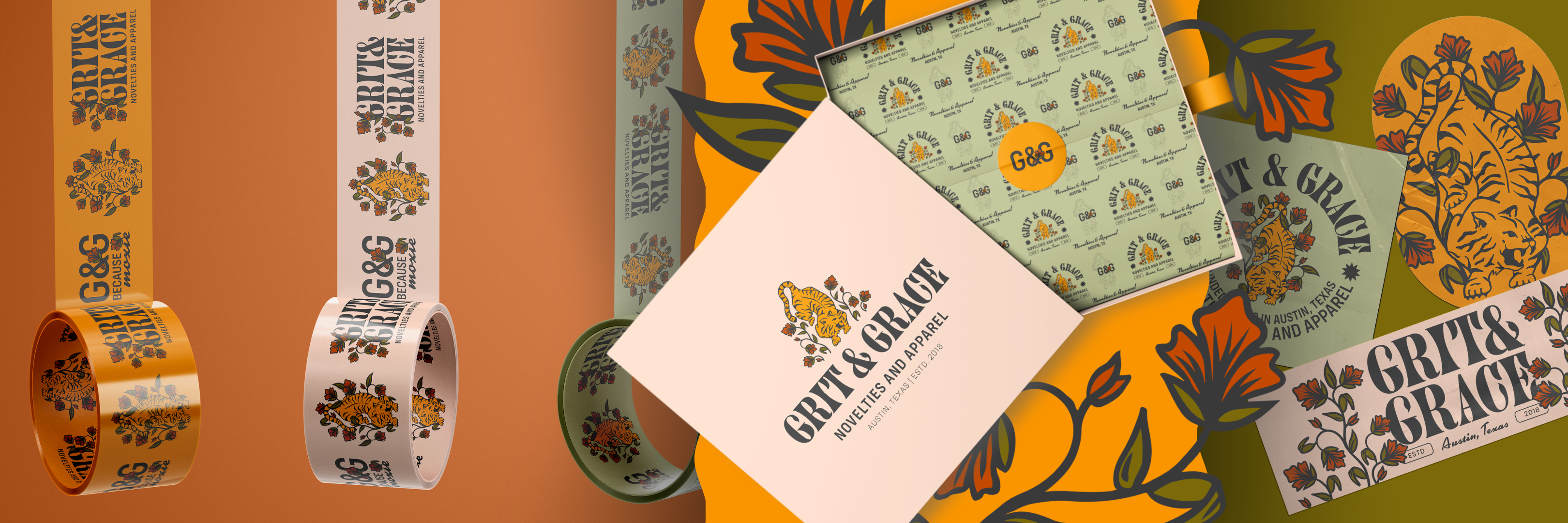 Semi-custom brand identity kit for small business branding, brand and logo design