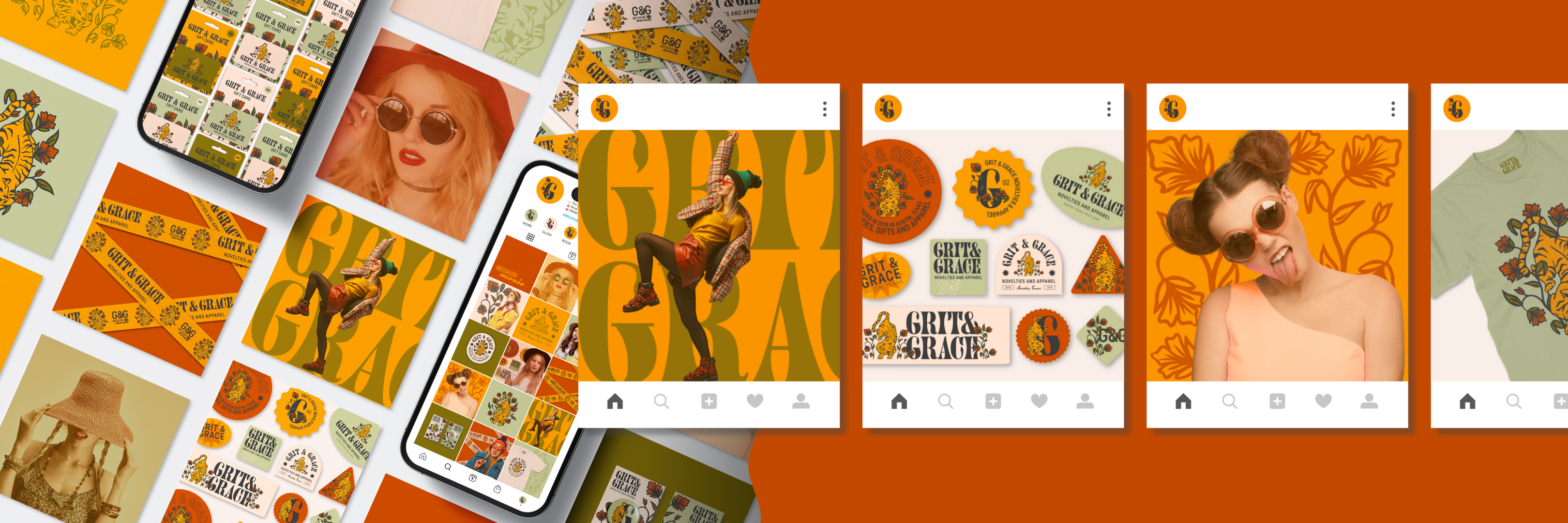 Semi-custom brand identity kit for small business branding, brand and logo design