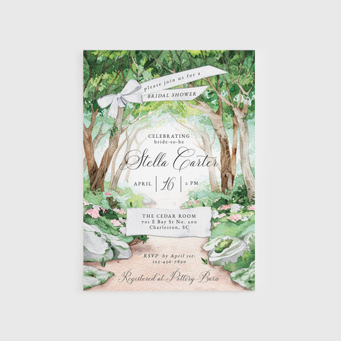 Enchanted Forest Bridal Shower Invitation