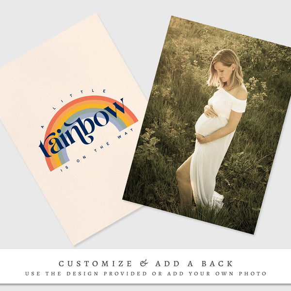 Loblolly Creative 825 - Arts & Entertainment > Party & Celebration > Party Supplies > Invitations Retro Rainbow Editable Baby Shower Invitation Template