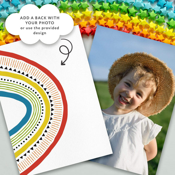 Loblolly Creative Digital Template Bright Rainbow Birthday Invitation