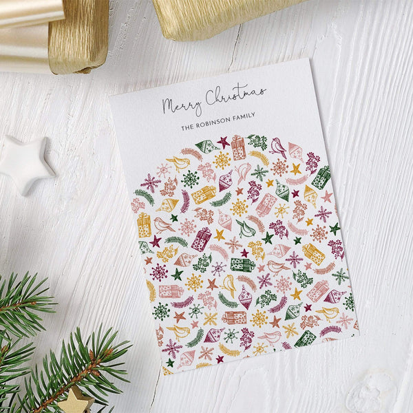 Loblolly Creative Digital Template Christmas Elements Holiday Card