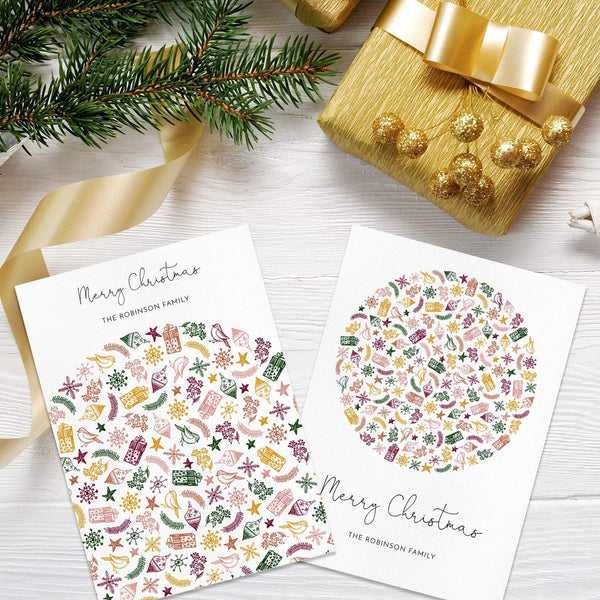 Loblolly Creative Digital Template Christmas Elements Holiday Card