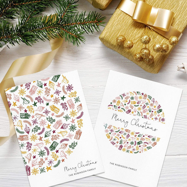 Loblolly Creative Digital Template Christmas Elements Holiday Card