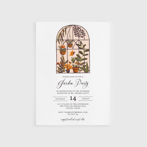 Loblolly Creative Digital Template Garden Party Bridal Shower Invitation