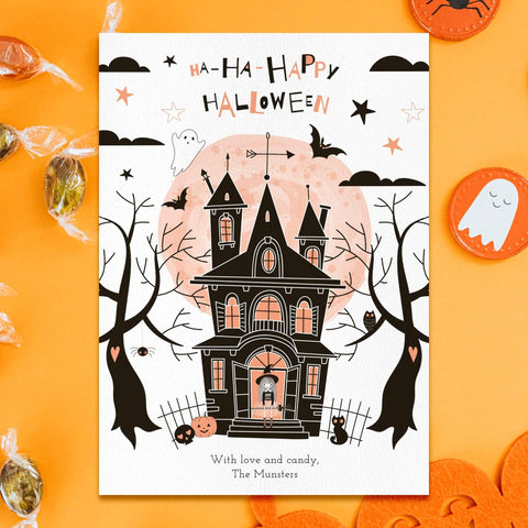 Loblolly Creative Digital Template Happy Halloween Card