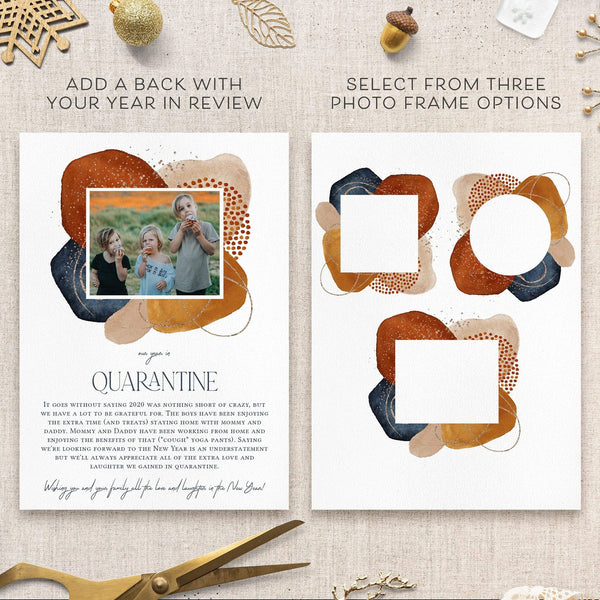 Loblolly Creative Digital Template Modern Holiday Photo Card